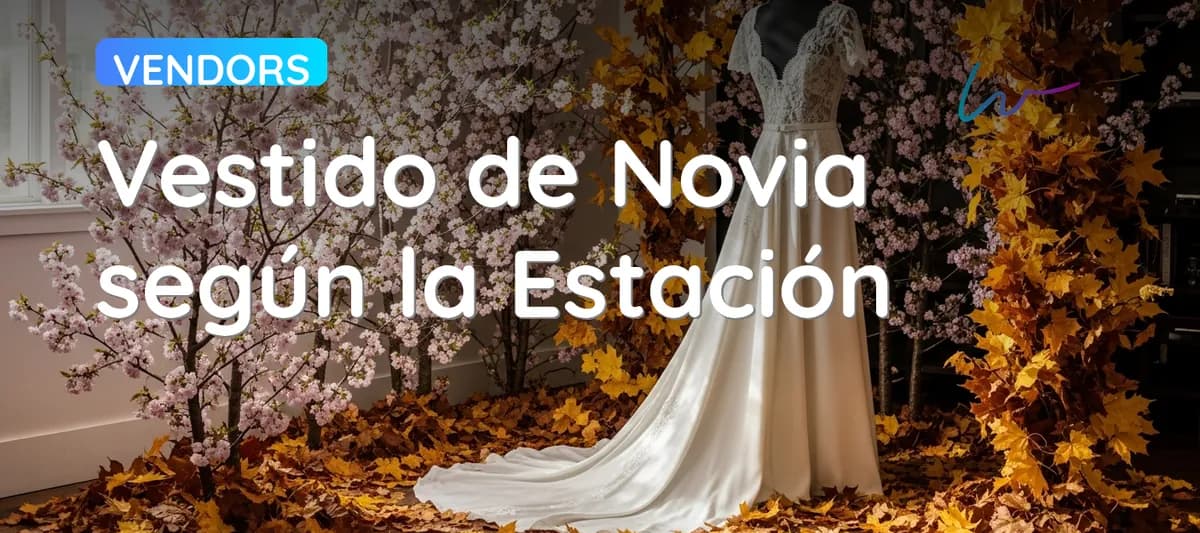 Cuatro novias con vestidos adaptados a cada estación del año: flores en primavera, gasa en verano, terciopelo en otoño y capa en invierno